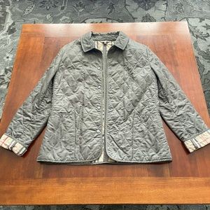 EUC Authentic Burberry Quilted Taupe Jacket